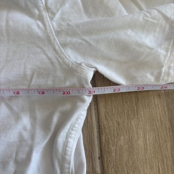 Faherty Seasons Shirt Men's Large White S/S Button Down Knit Beach Summer Casual - Picture 9 of 9